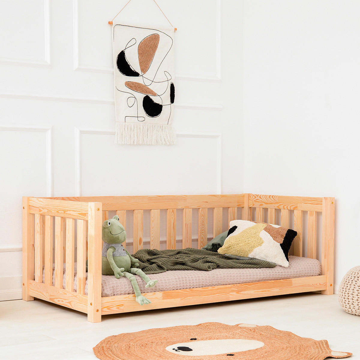 POSTEL 90/190 Thelma Přírodní dřevo - hnědá, dřevo (90/190cm) - Petits-meubles