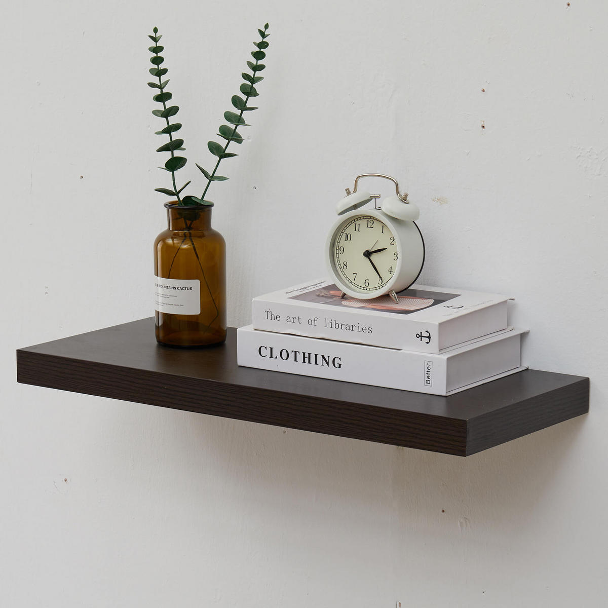 WANDREGALE SET, 2er Set Wengefarben 4/25/60 cm - Wengefarben, Holzwerkstoff (4/60/25cm) - Mobili Rebecca