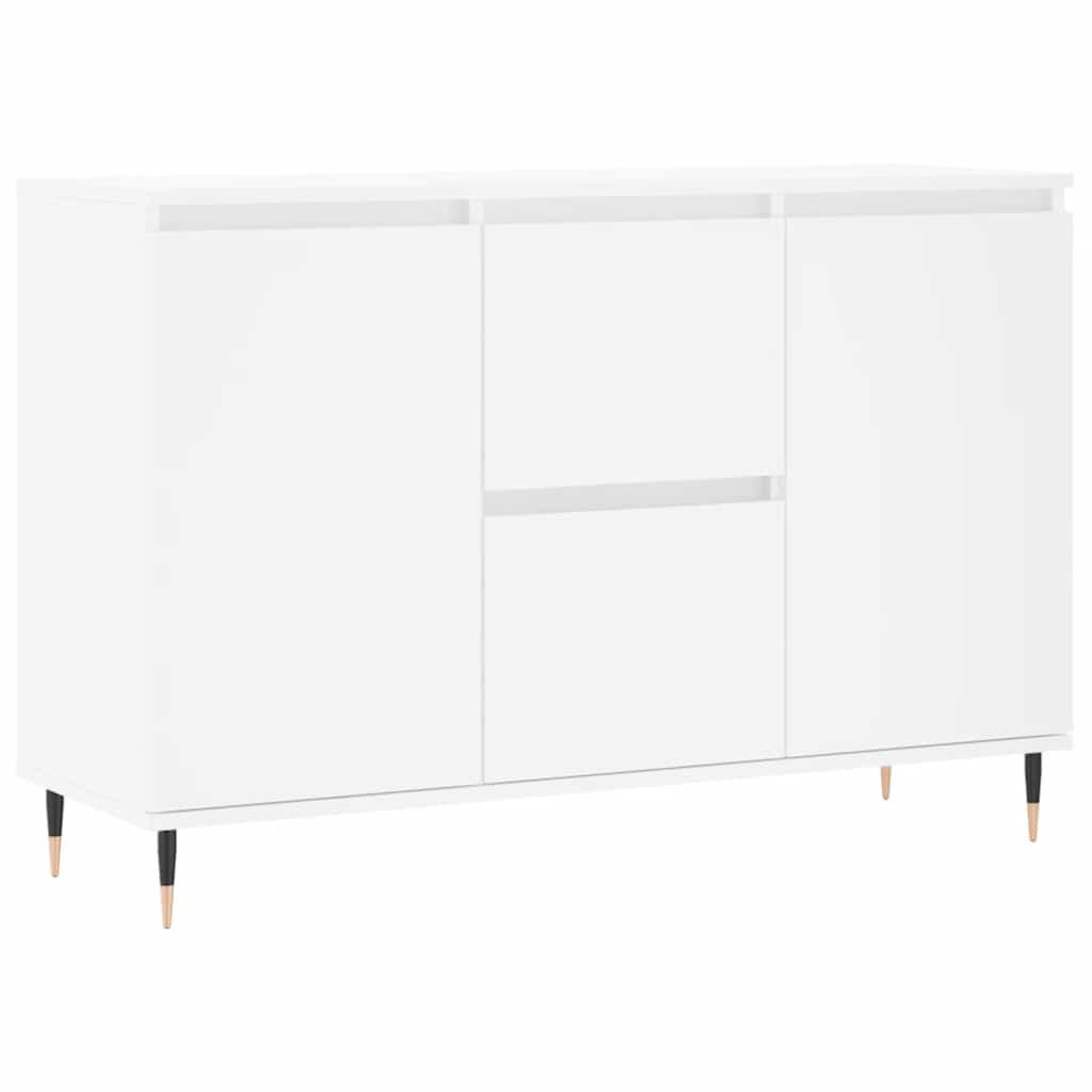 SIDEBOARD Weiß 101,5x35x70 cm Holzwerkstoff - Weiß, Holzwerkstoff (104/70/35cm) - furnicato