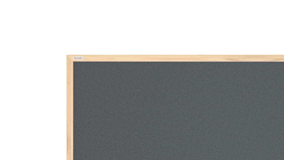 GRAU Pinnwand mit Holz Rahmen 120x90cm Korktafel Korkwand - Grau, Holz (120/90/1.5cm) - ALLboards