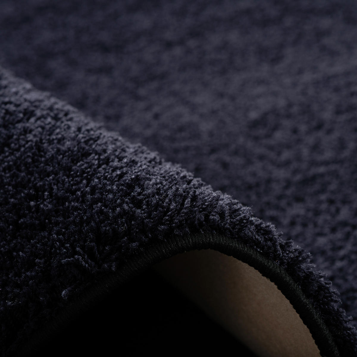 HOCHFLOR SHAGGY TEPPICH PALACE RUND - Schwarz, Textil (160/160cm) - Snapstyle