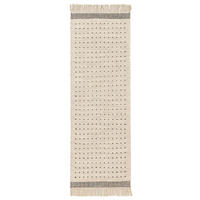 WOLLTEPPICH-LÄUFER Bahati Schwarz/Weiß 70x200 cm - Schwarz, Textil (70/200cm) - benuta Pop