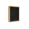 KLEIDERSCHRANK RYFLOX - 120 - Eichefarben|Schwarz - Eichefarben/Schwarz, Holzwerkstoff (120/215/61cm) - ALTDECOR