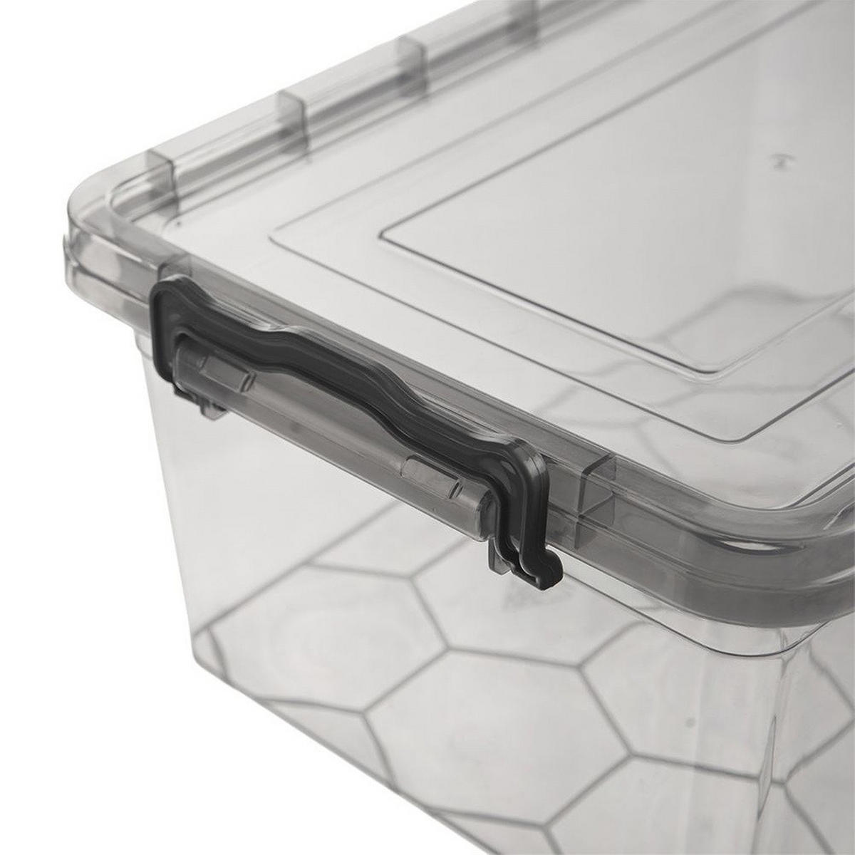 VORRATSBOX Stapelbar 14 l Dunkelgrau - Dunkelgrau, Kunststoff (28/18/43cm) - Orion 