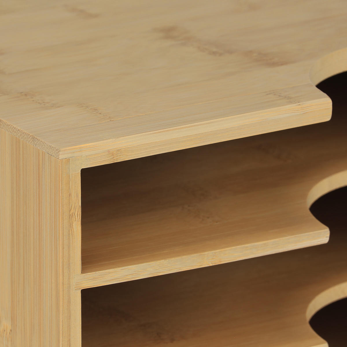 ZÁSOBNÍK na listy - svetlohnedá, drevo (32.5/23.5/24cm) - Relaxdays