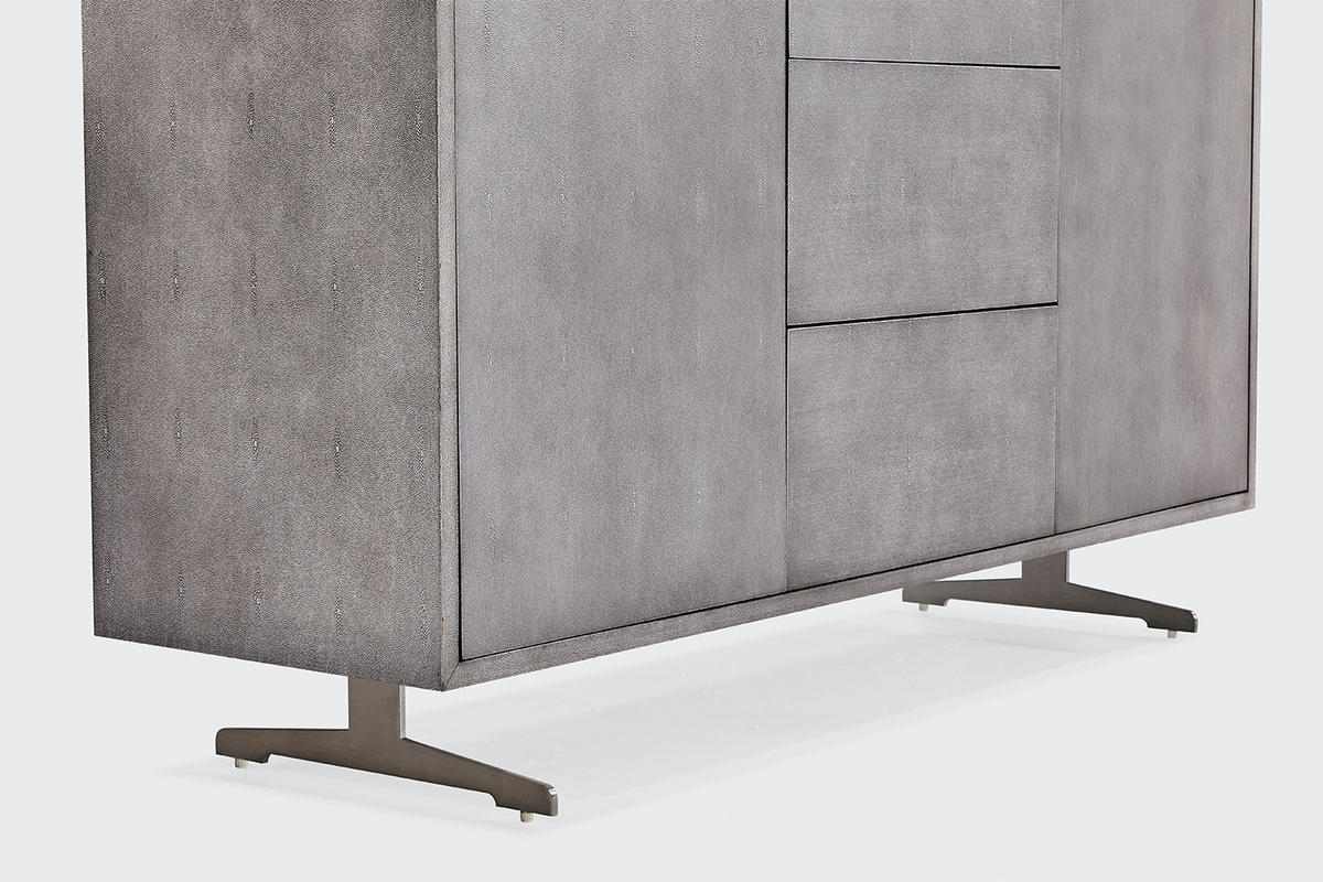 SIDEBOARD GALA Grau Holz - Grau, Holz/Holzwerkstoff (140/85/40cm) - KAWOLA