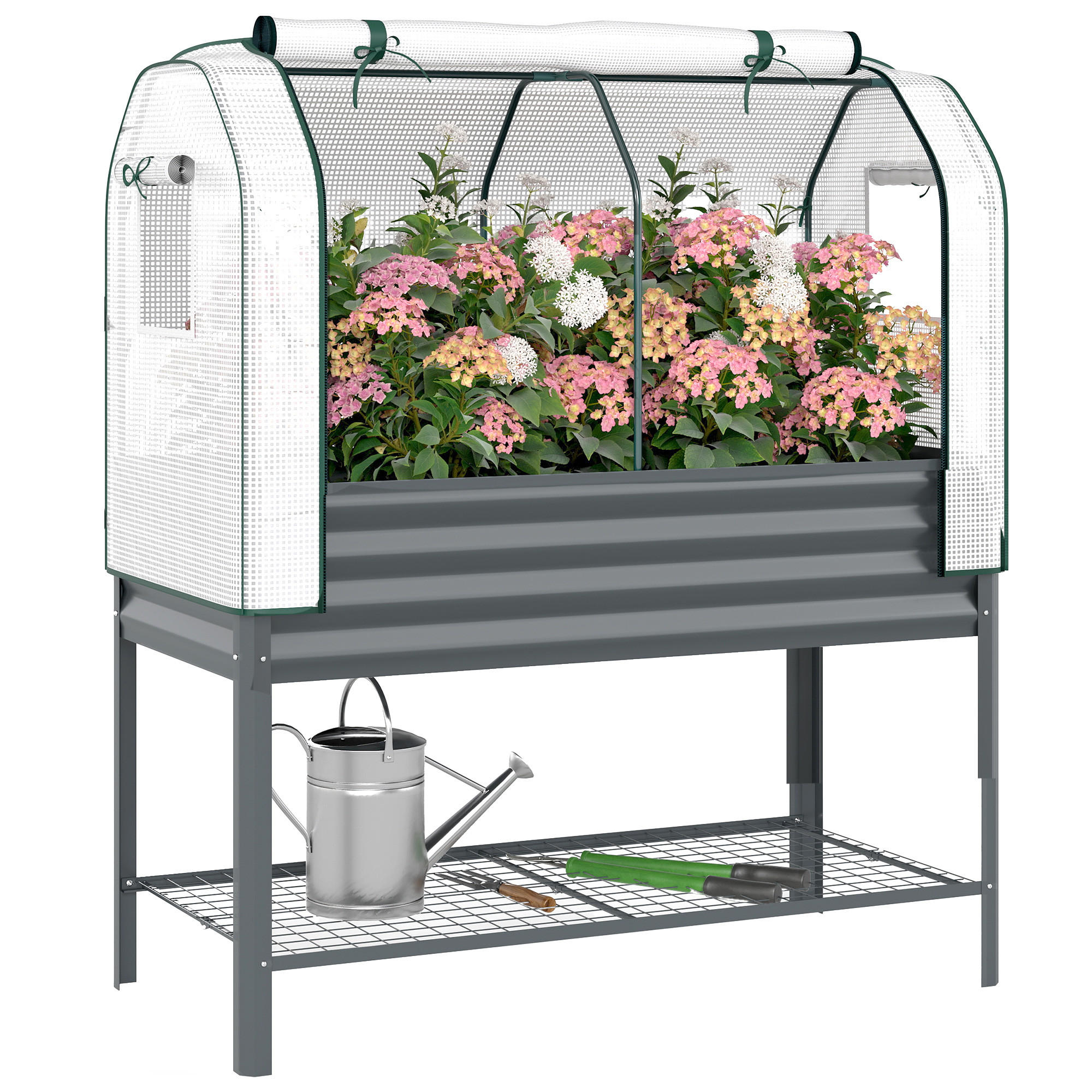 ComfortXL Hochbeet Dunkelgrau 120x140x55 cm