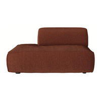 RECAMIERE ohne Schlaffunktion - 1 Person - stoff - terracotta Camilio - Terracotta, Textil (130/74/97cm) - Vente-Unique