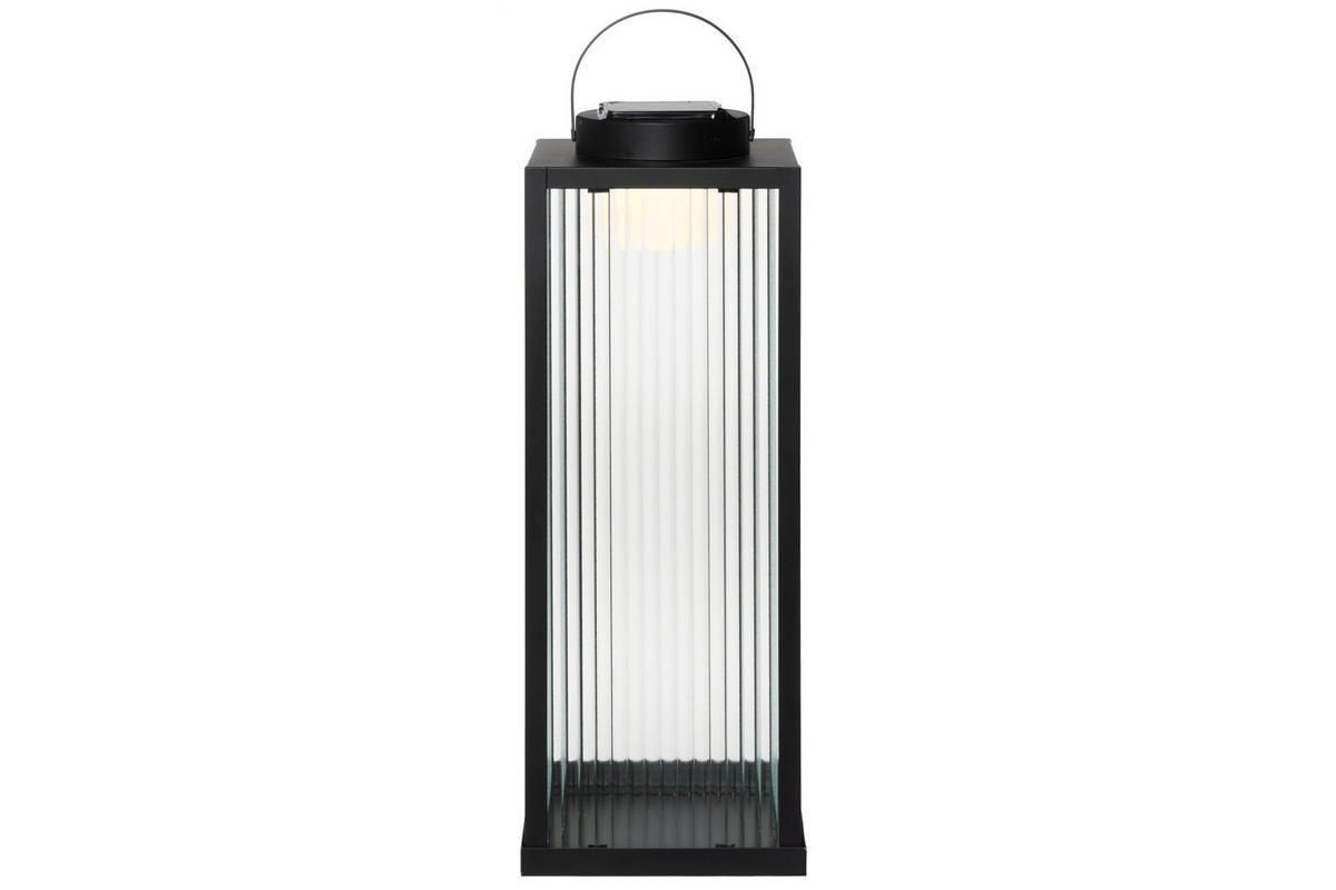LED-SOLARLAMPE 55 cm - Schwarz, Metall (19/55/19cm)