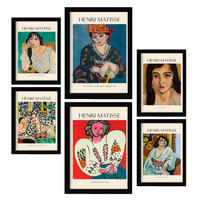 POSTER Set Mit 6 Henri Matisse Sammlung A3 & A4 Rahmenlos - Klar, Papier (29/3cm) - Nacnic