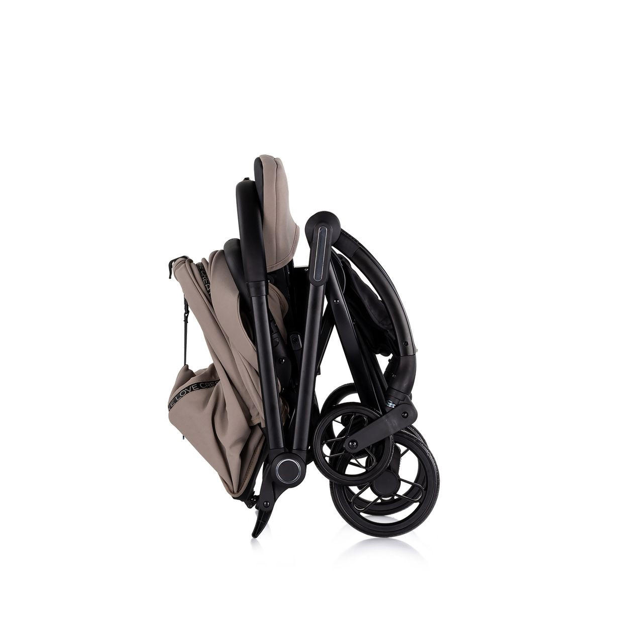 KINDERWAGEN Revolut beige Sitz 360 Grad drehbar, verstellbar, EVA-Reifen - Beige, Metall (57/48/109cm) - Chipolino