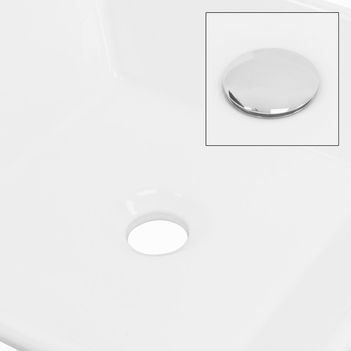 WASCHBECKEN - Weiß, Keramik (41/12/41cm) - ML-DESIGN