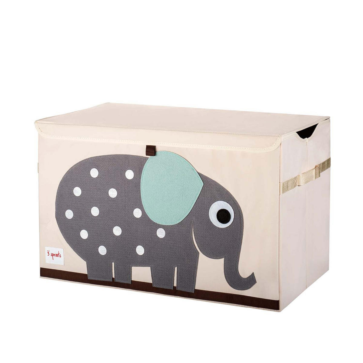 AUFBEWAHRUNGSKISTE Elefant 38x61x37cm - Naturfarben, Textil (61/37cm) - 3Sprouts