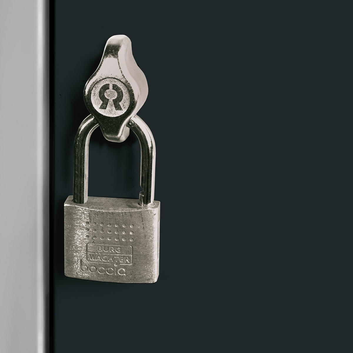 SCHLIESSFACHWÜRFEL Blocky mit Drehriegelschloss für Vorhängeschloss 40x40x40cm Lichtgrau/Anthrazitgrau - Anthrazit/Grau, Metall (40/40/40cm) - PROREGAL