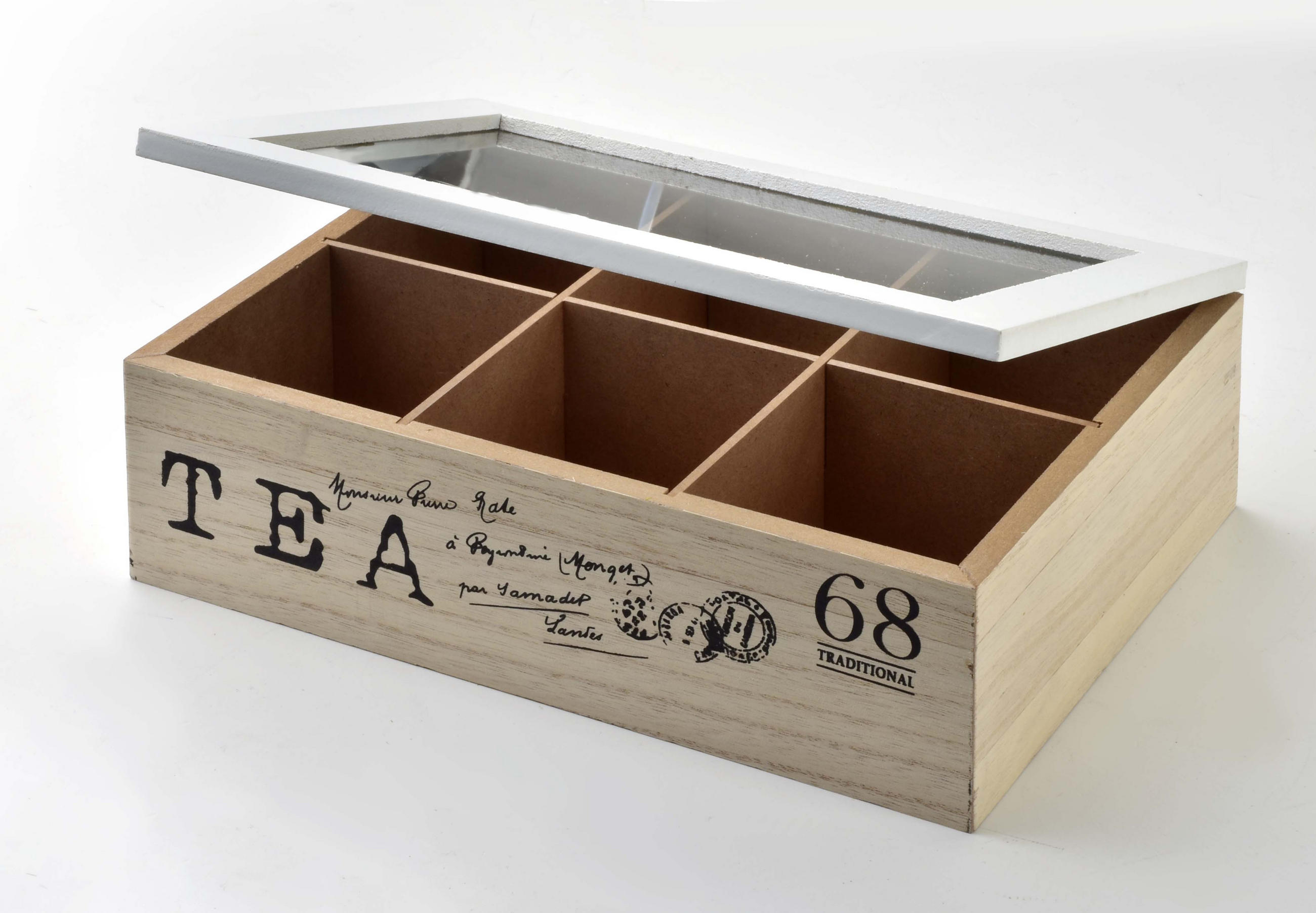 ORDNUNGSBOX Sadie Beige 25/18/8 cm Holz - Beige, Holz (18/8/25cm) - Mondex