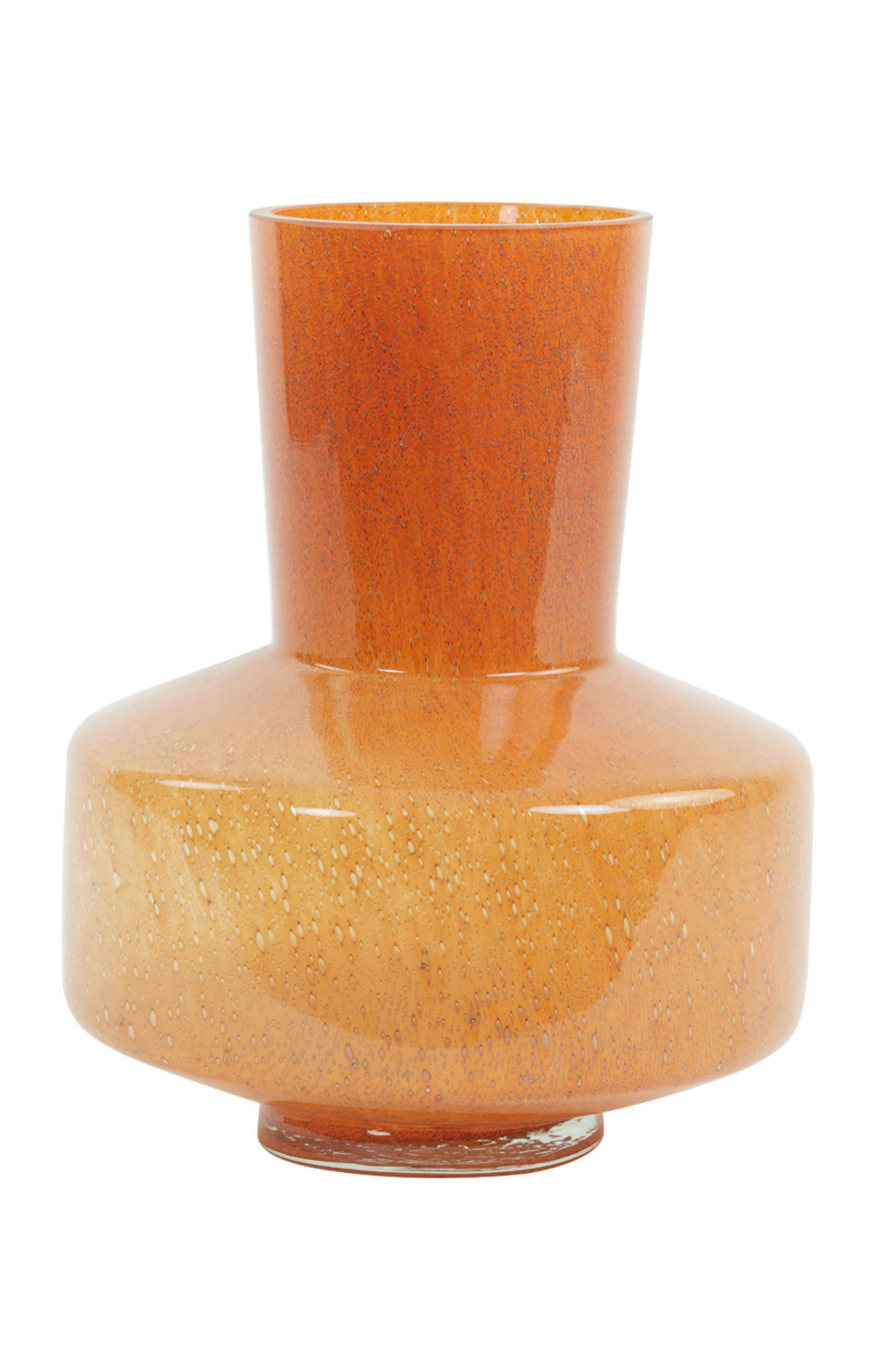 VASE Trasmos Orange Ø23,5/29,5 cm - Orange, Glas (23.5/29.5cm) - Light & Living