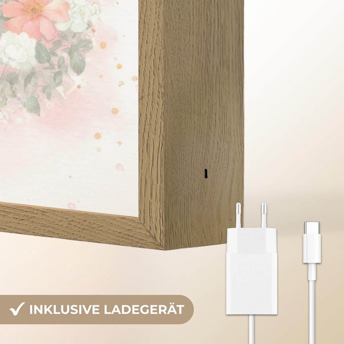 DOBÍJECÍ NOČNÍ LAMPIČKA Baletka - Víla - Květiny - Růžová 60x90 cm - růžová, kompozitní dřevo (8/60/90cm) - OnlyWow