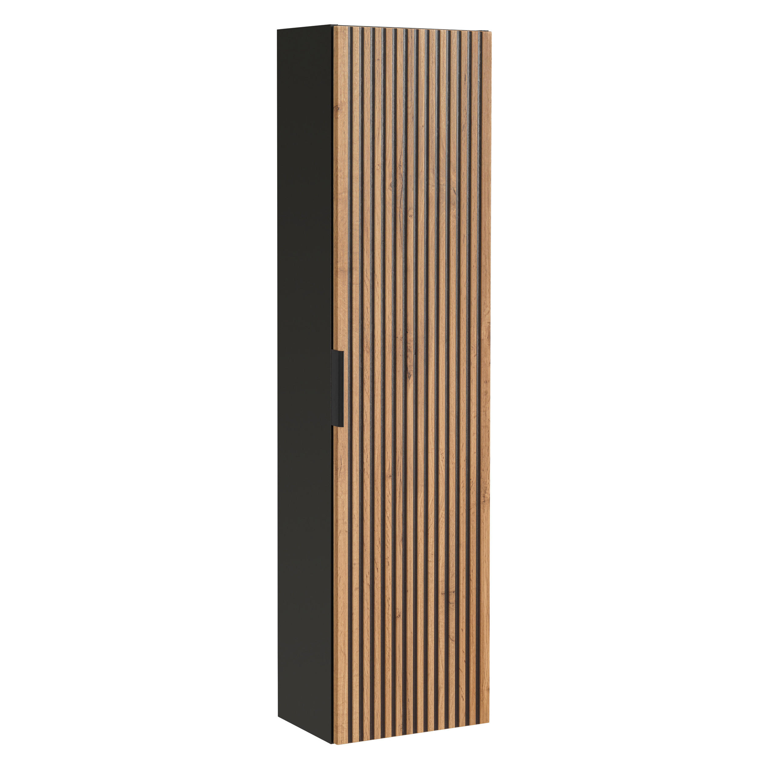 HÄNGESCHRANK TILO SZK2 Profilierte Fronten Schwarz Eiche - Eichefarben, Holzwerkstoff (35/140/25cm) - Komodee