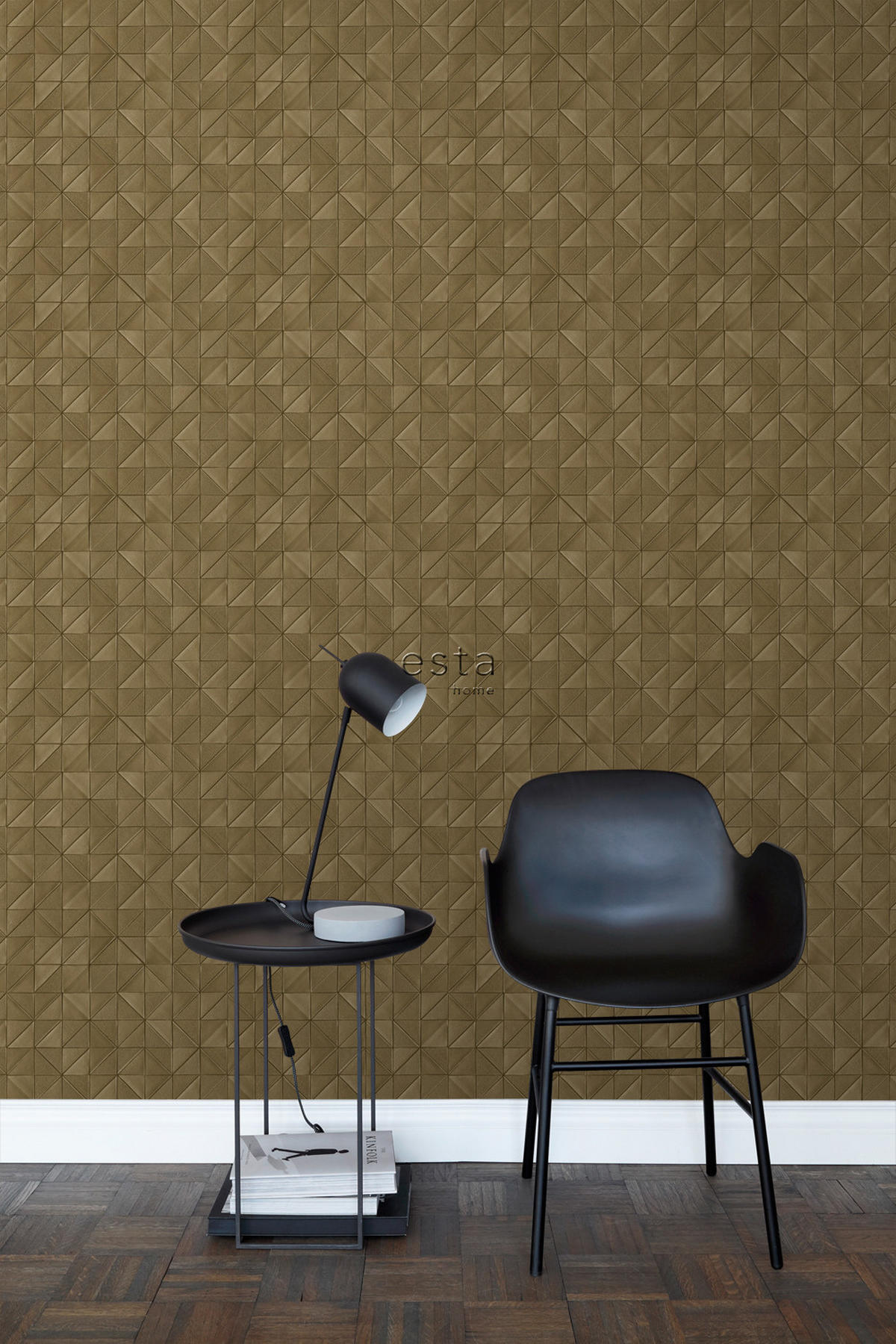 TAPETE 3D-Muster 50 x 900 cm - Braun, Papier (50/900cm) - ESTAhome