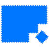 SPIELMATTE ab Null - 180/90/1 cm Puzzlematte Blau - Blau, Kunststoff (30/30cm) - Littletom