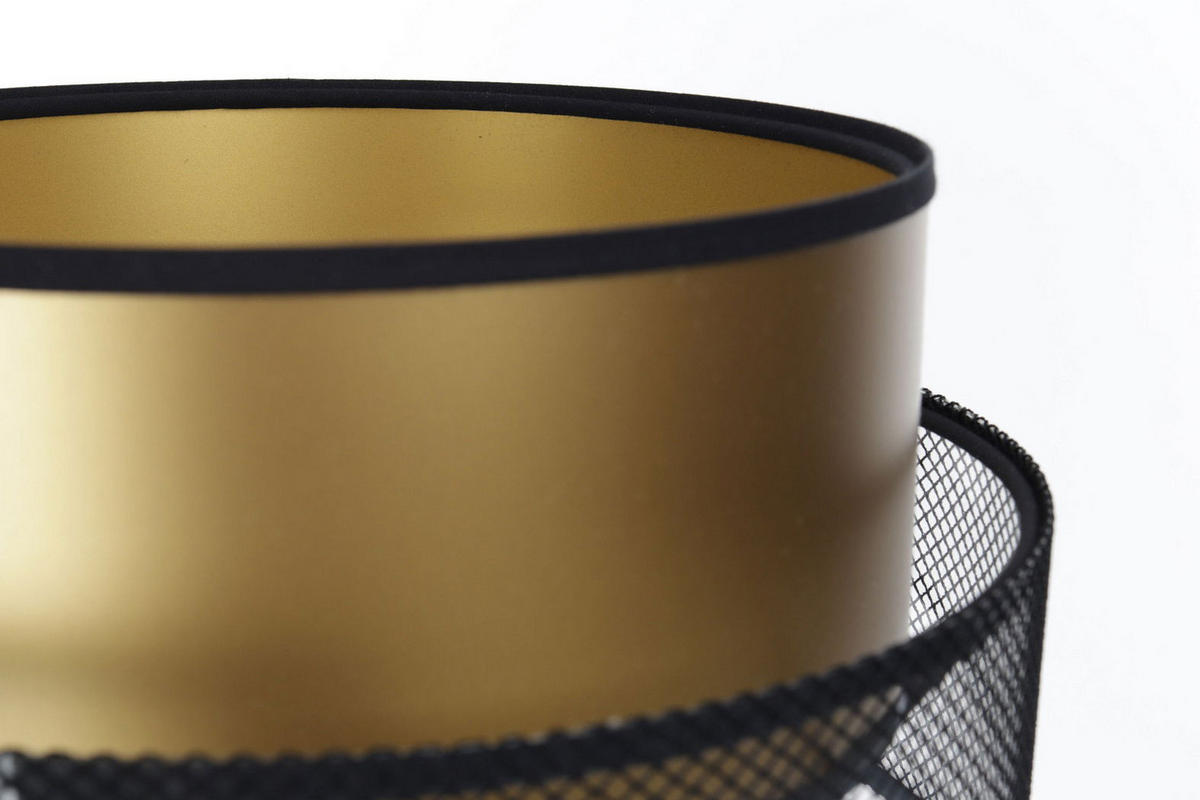 TISCHLAMPE Gold 30/45 cm - Schwarz, Kunststoff (30/0.7/45cm) - ONZENO