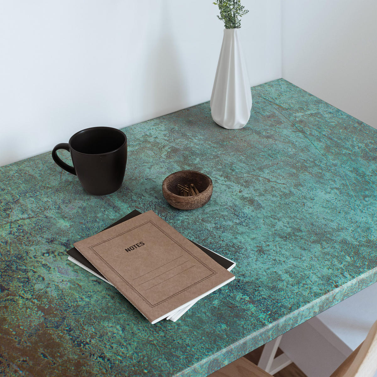 MÖBLAUFKLEBER 100x50 cm grün - Smaragdgrün, Kunststoff (100/50/0.1cm) - Wallfluent