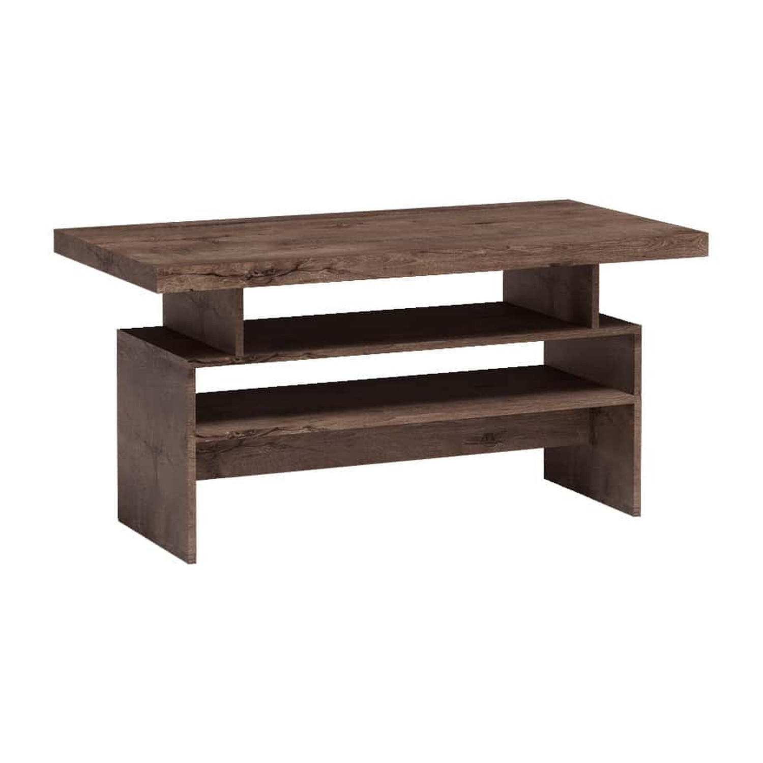 Koseto Couchtisch Dunkelbraun 120x60x60 cm