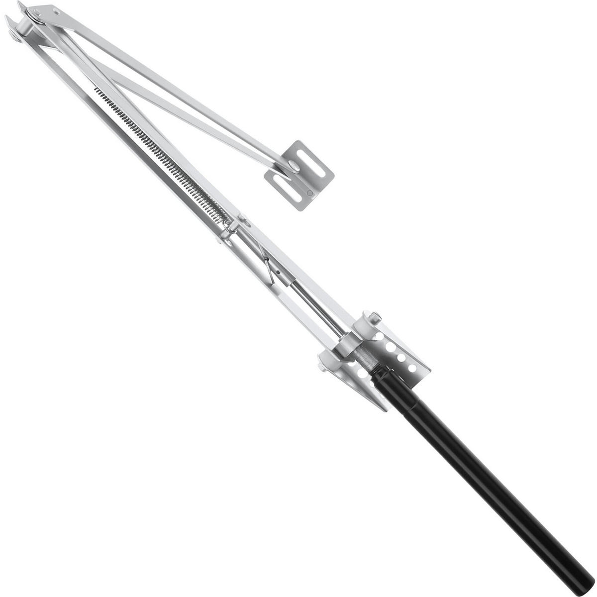 AUTOMATISCHER-FENSTERÖFFNER 2er Set, einfache Montage, silber - Silberfarben, Metall (4.5/5/32cm) - tectake