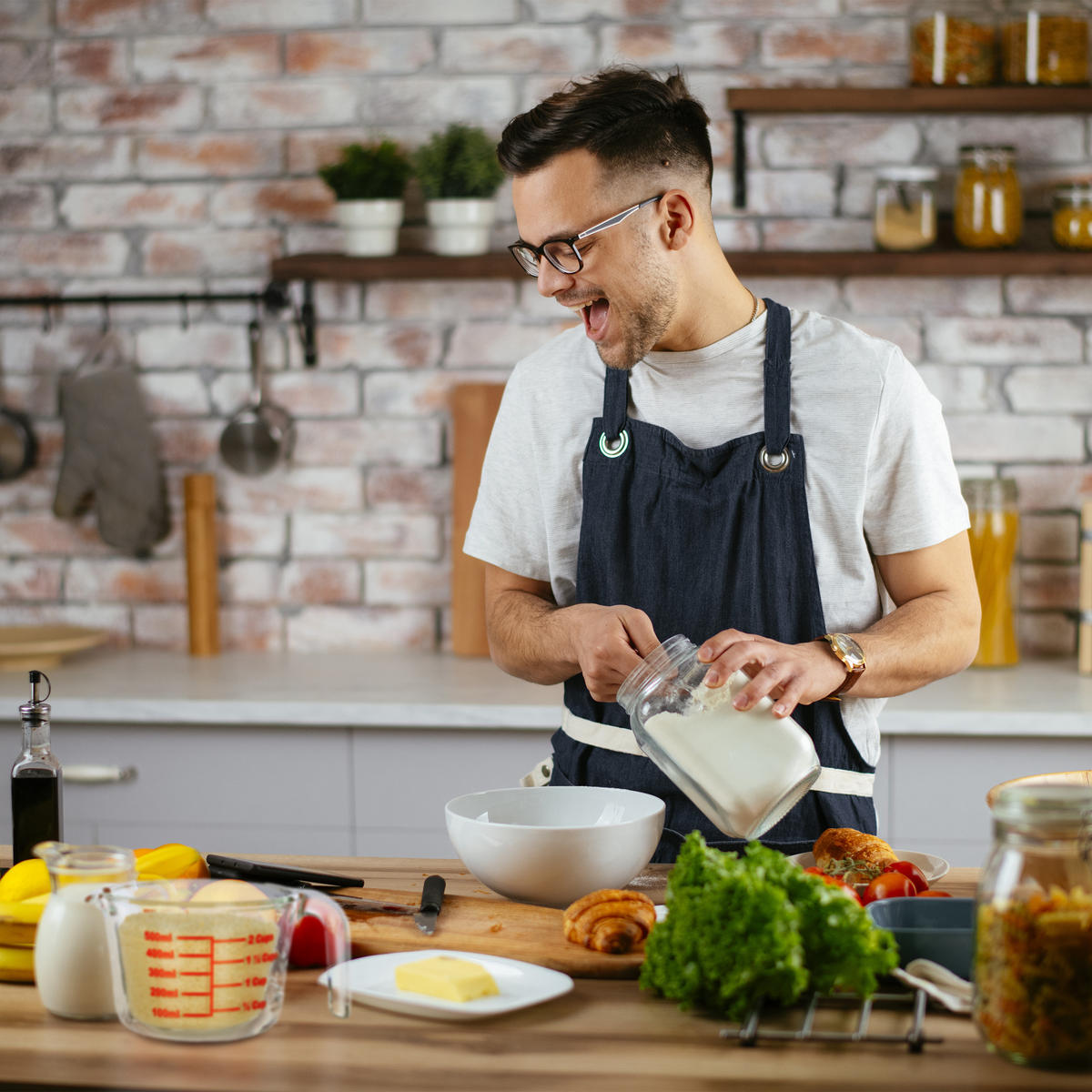 MESSBECHER - Transparent, Glas (0.5L) - Relaxdays