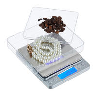 FEINWAAGE - Silberfarben, Kunststoff/Metall - Relaxdays