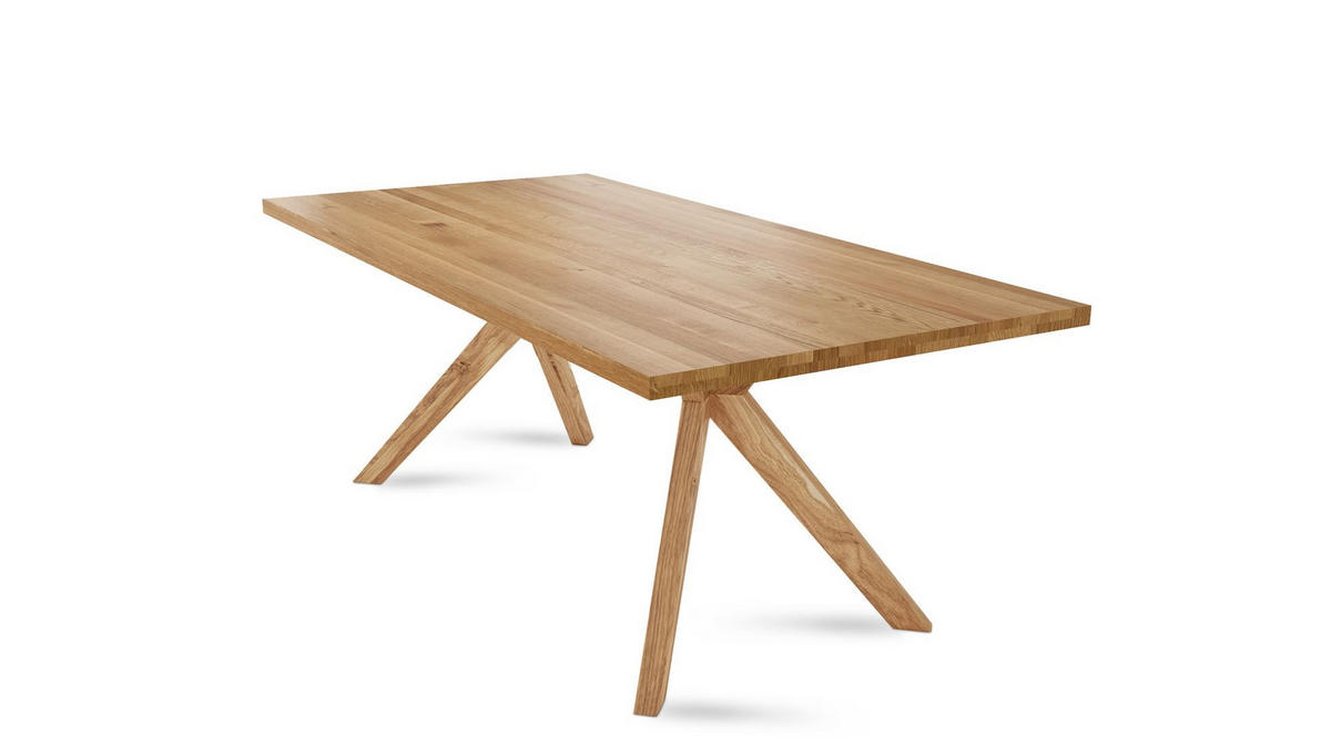 MASSIVHOLZTISCH Daisey 1 160x78x90 Esszimmertisch Wildeiche geölt - Wildeiche, Holz (160/78/90cm) - 58aufmkessel