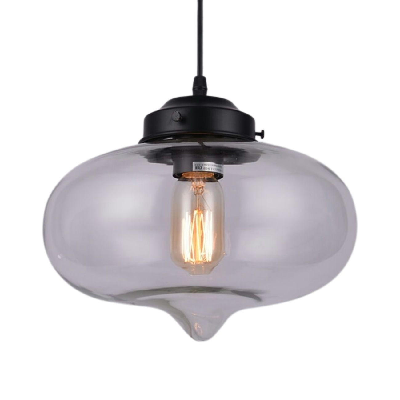 HÄNGELEUCHTE Cerro, Transparant, 22cm - Transparent, Glas (22/30/22cm) - KOSILUM