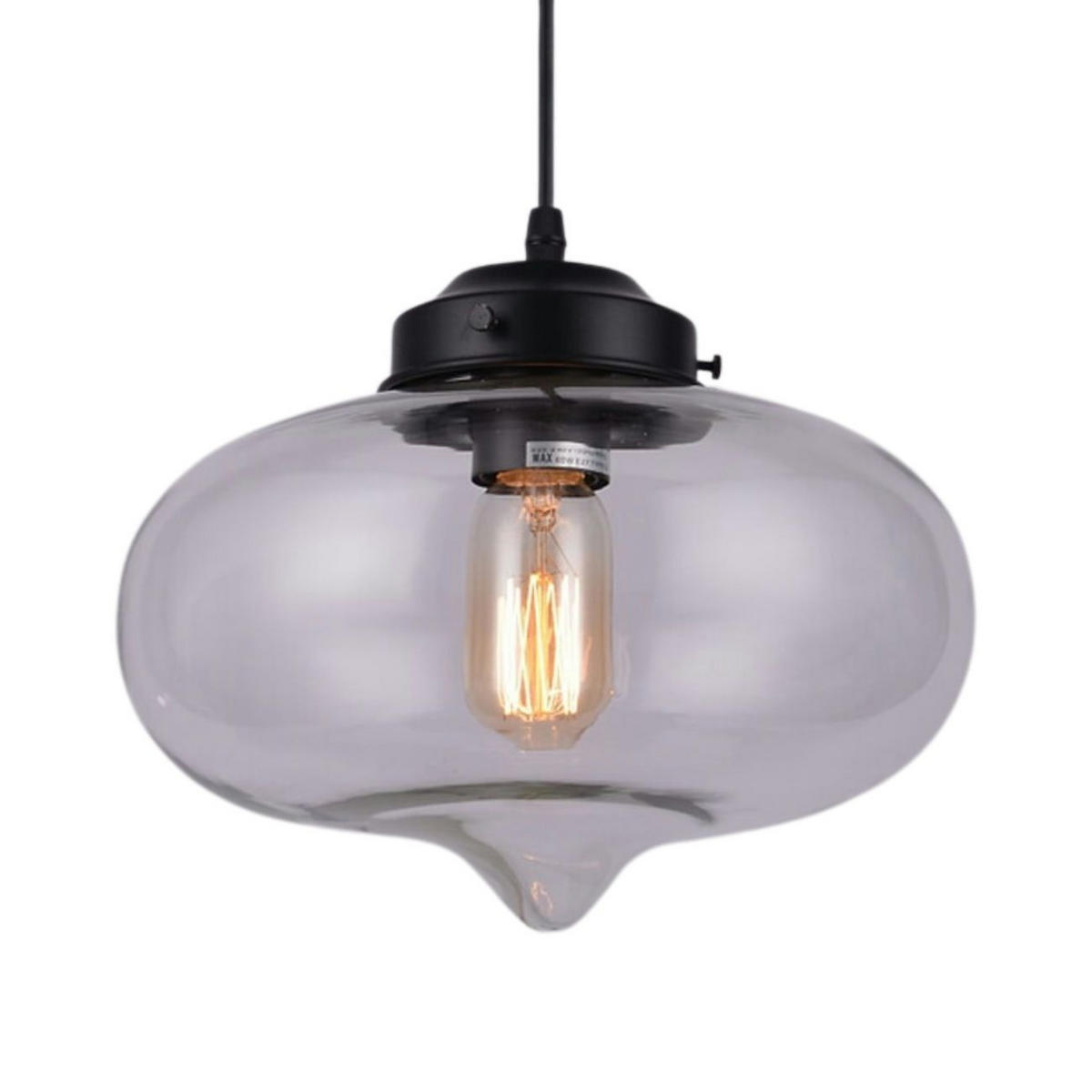 HÄNGELEUCHTE Cerro, Transparant, 22cm - Transparent, Glas (22/30/22cm) - KOSILUM