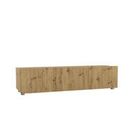 TV-LOWBOARD Kolder 150 cm Artisan Eiche mit geriffelten Fronten - Silberfarben/Eiche Artisan, Holzwerkstoff/Kunststoff (150/38/43cm) - Ravio
