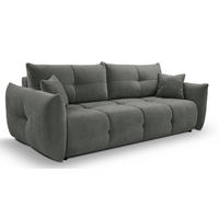 SOFA Grau BASTO Mit Schlaffunktion - Grau, Textil (245/86/110cm) - Sepro Meble