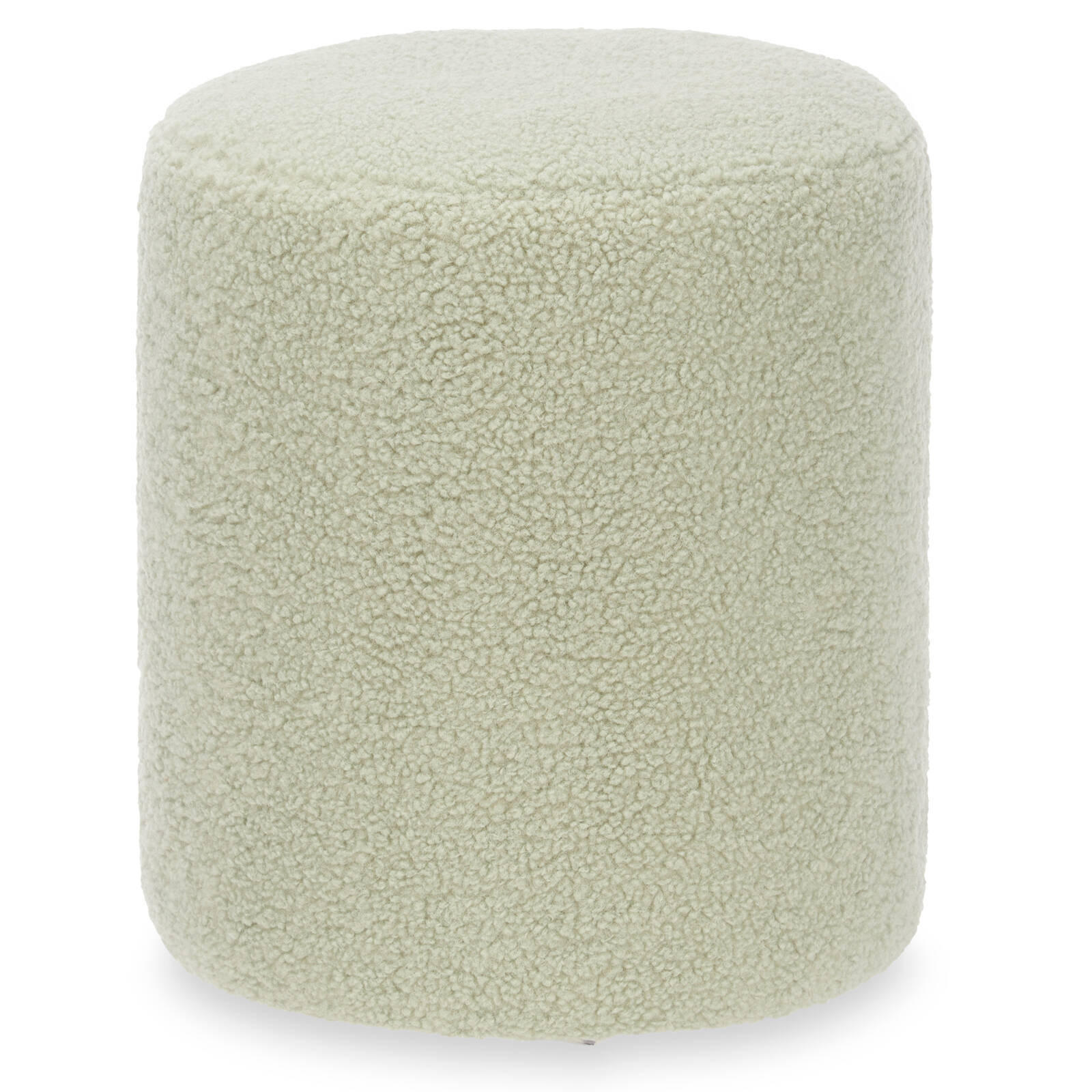 SITZHOCKER Teddy Ø 32 cm - Grün, Textil (32/36/32cm) - Giftdecor