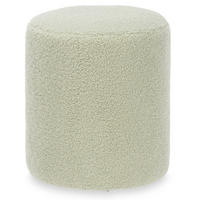 SITZHOCKER Teddy Ø 32 cm - Grün, Textil (32/36/32cm) - Giftdecor