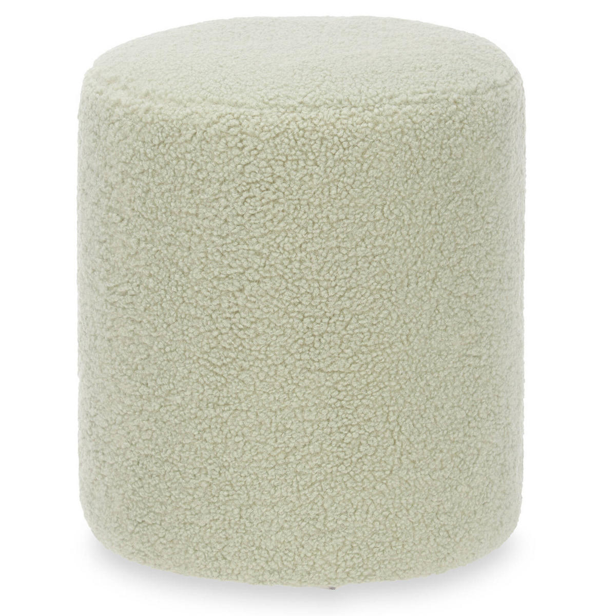 SITZHOCKER Teddy Ø 32 cm - Grün, Textil (32/36/32cm) - Giftdecor
