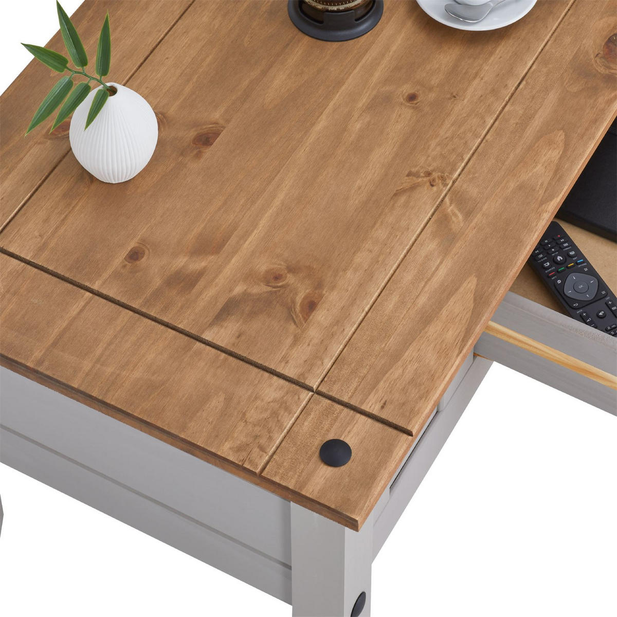 COUCHTISCH RAMON - Grau, Holz (50/95/43cm) - CARO-Möbel