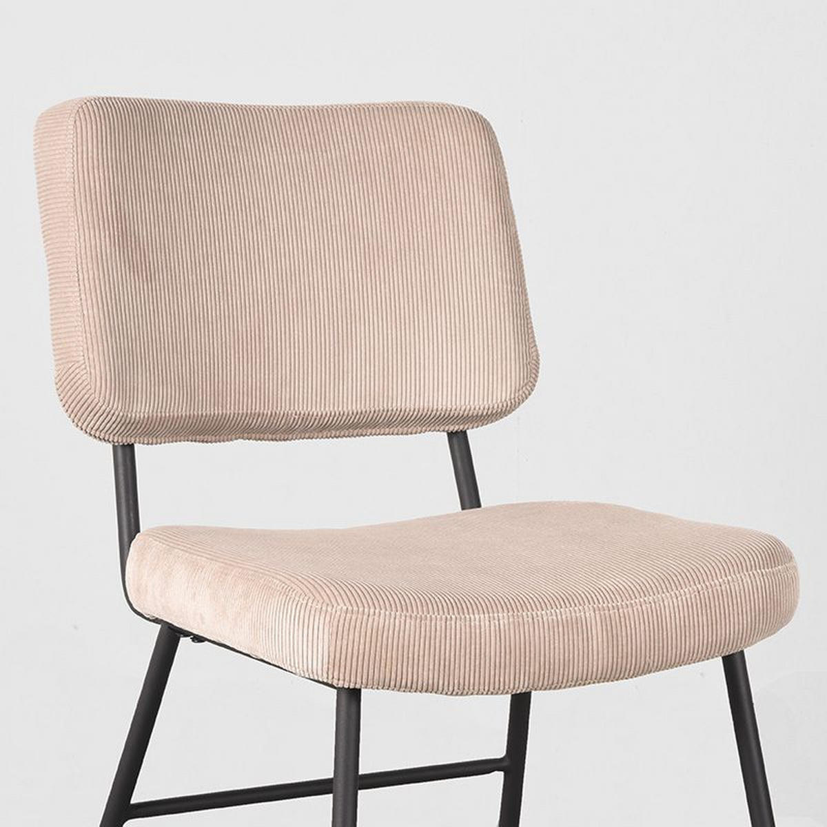 ESSZIMMERSTUHL Noah Beige 61/47/85 cm 2er-Set - Creme, Textil (47/85/61cm) - LABEL51