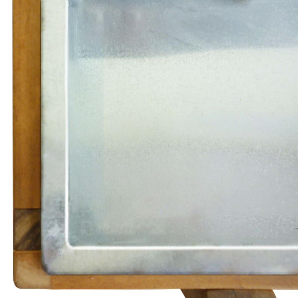 HOCHBEET mit Ablage HOOD | Akazienholz massiv, 90x30x75cm - Braun, Holz (90/75/30cm) - DELUKE