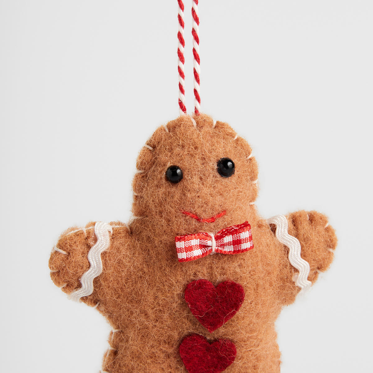 WANDDEKORATION Bakerisy, Braun, 3.5 x 8 x 10 cm, Dekorative Weihnachtsdeko - Braun, Textil (8/3.5/10cm) - home&you