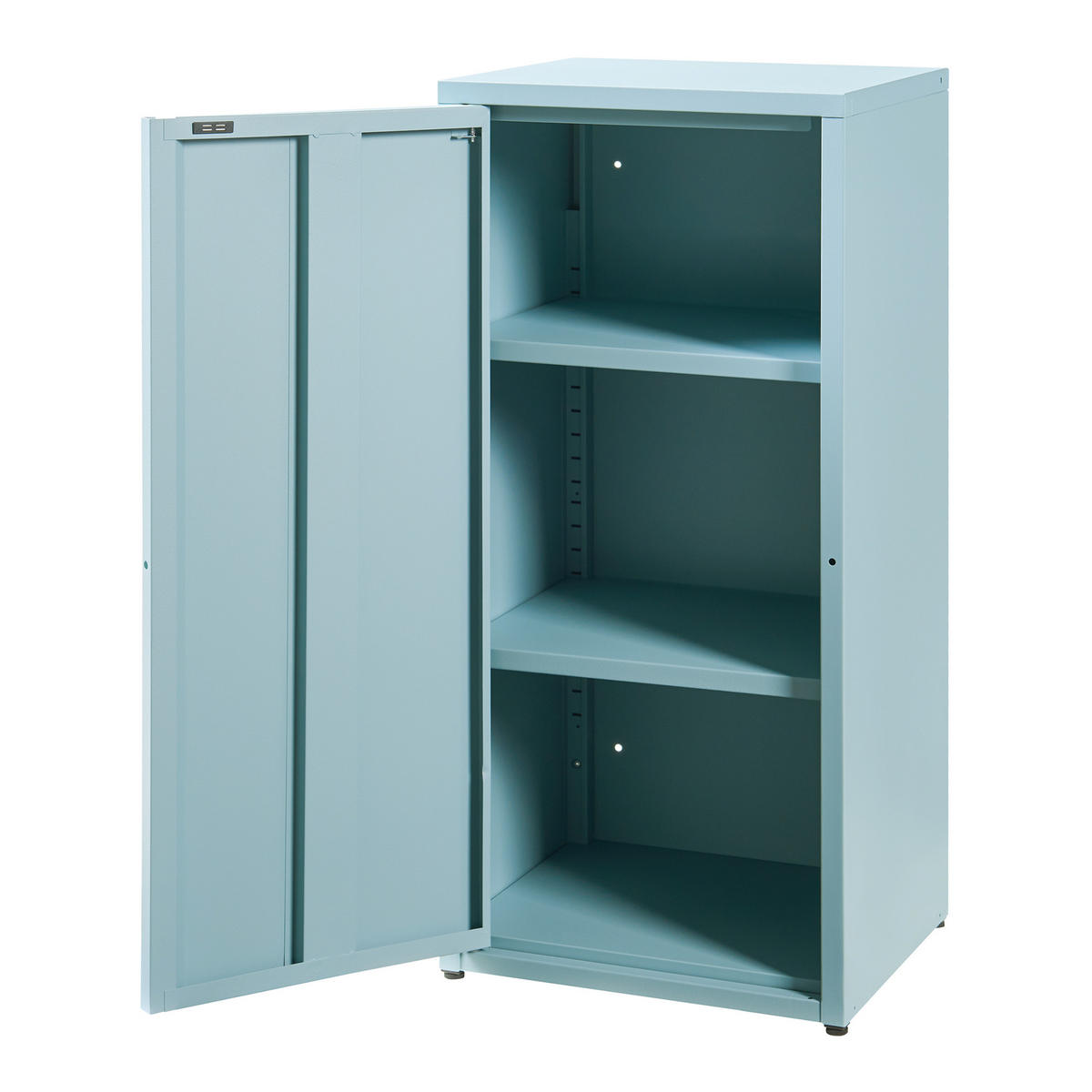 AKTENSCHRANK Burlöv - Blaugrau, Metall (40/88/35cm) - [en.casa]