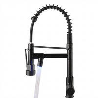 BADEZIMMERARMATUR aus Messinglegierung, 46 cm hoch, Premium-Schwarz. - Schwarz, Metall (43/6.5/32cm) - Vallsero