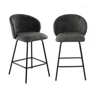 HOCKER 2er-set 89/53/50 cm - Anthrazit, Holzwerkstoff (50/89/51cm) - Calicosy