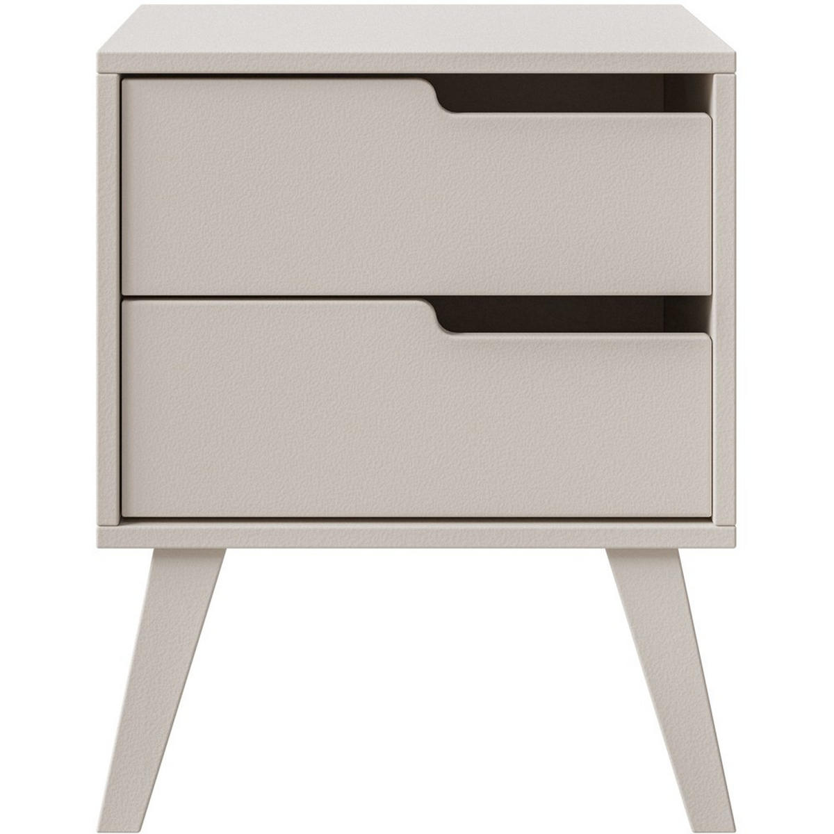 NACHTTISCH Norel mit 2 Schubladen, Rechts, Kaschmir - Kaschmir, Holz/Holzwerkstoff (45/55/35cm) - Beautysofa