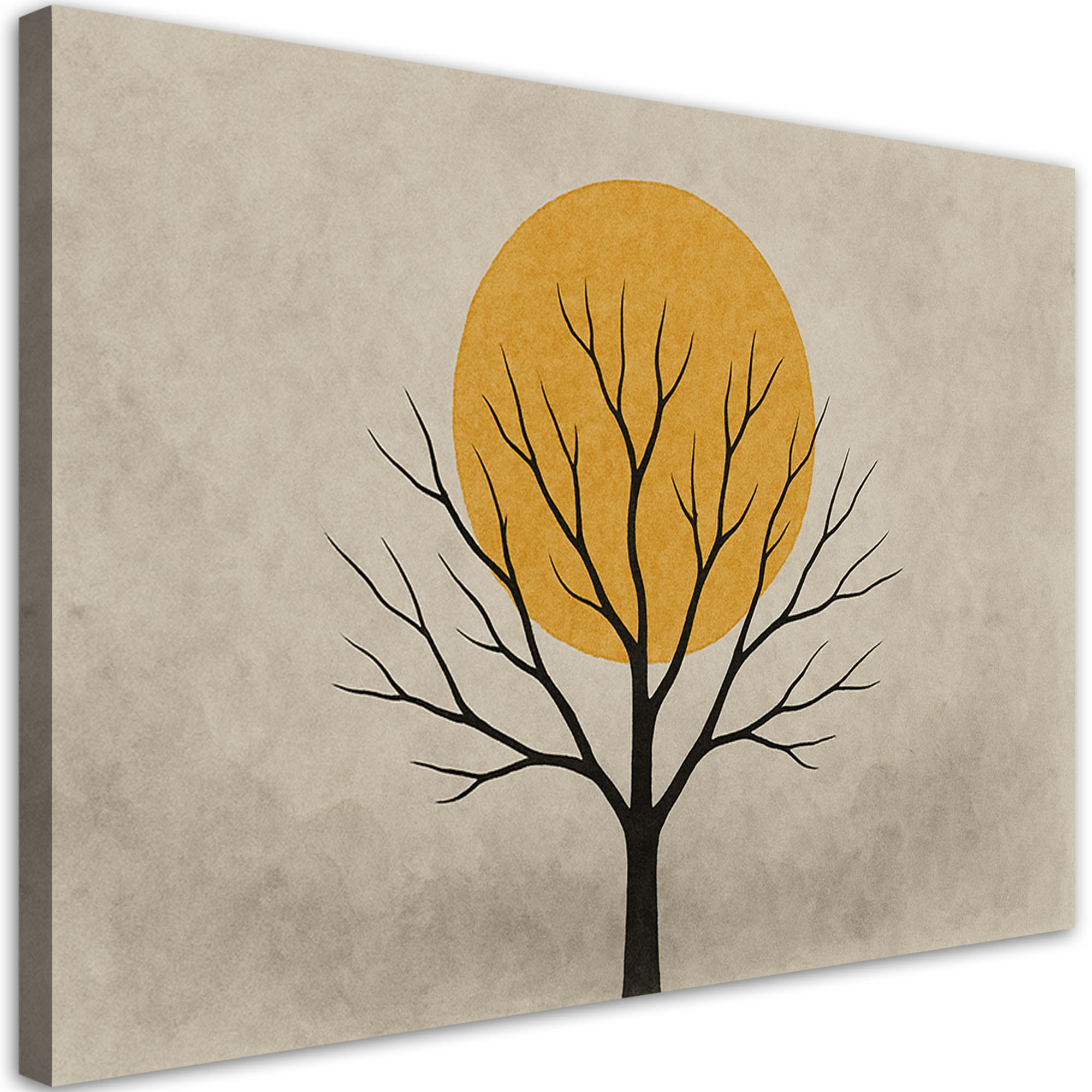 Feeby Leinwandbild Grau 90x60 cm