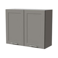HÄNGESCHRANK Oslo W3/90 Grau / Dust Grey Matt 90 / 32,5 / 72cm - Grau, Holz/Holzwerkstoff (90/72/32.5cm) - Feldmann-Wohnen
