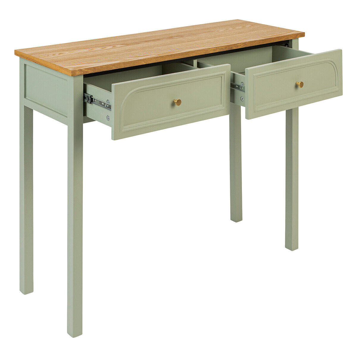 KONSOLE Mohea 100/35 cm - Grün, Holzwerkstoff (35/80/100cm) - Atmosphera Createur d´interieur