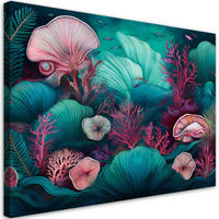 LEINWANDBILD Meereskorallen 120x80cm - Multicolor, Textil (120/80cm) - Feeby